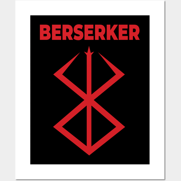 Berserker (Red Text) Wall Art by Ruiz Combat Grappling